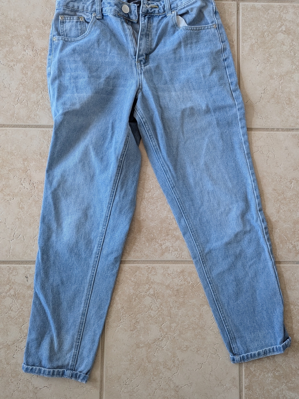 Light Blue Women's High-Rise Straight Jeans